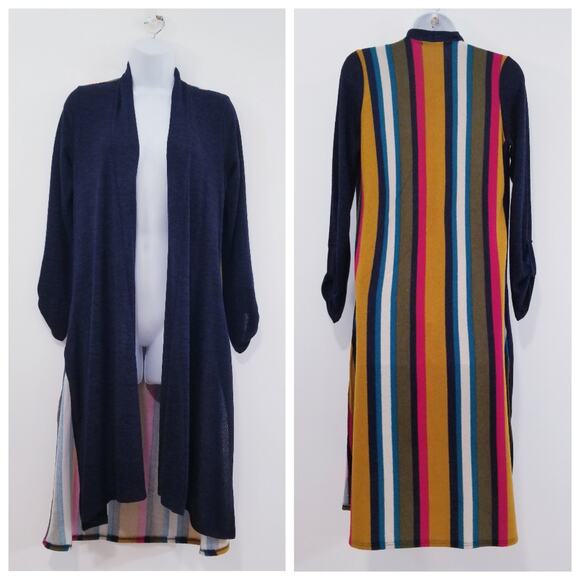 Chris & Carol Multicolored Maxi Knit Cardigan - Picture 1 of 10